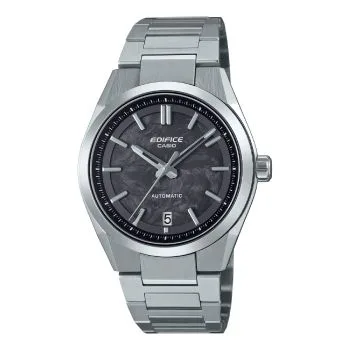 EDIFICE Analog Automatic Carbon Forged Dial, Stainless Steel Case & Band, 100M WR – EFK100CD-1A