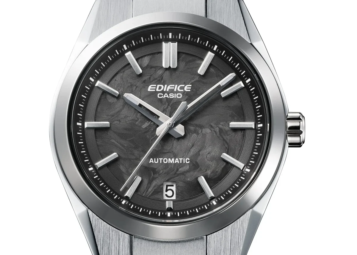 EDIFICE Analog Automatic Carbon Forged Dial, Stainless Steel Case & Band, 100M WR - EFK100CD-1A