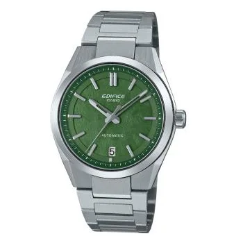 EDIFICE Analog Automatic Green Dial, Stainless Steel Case & Band, 100M WR – EFK100D-3A