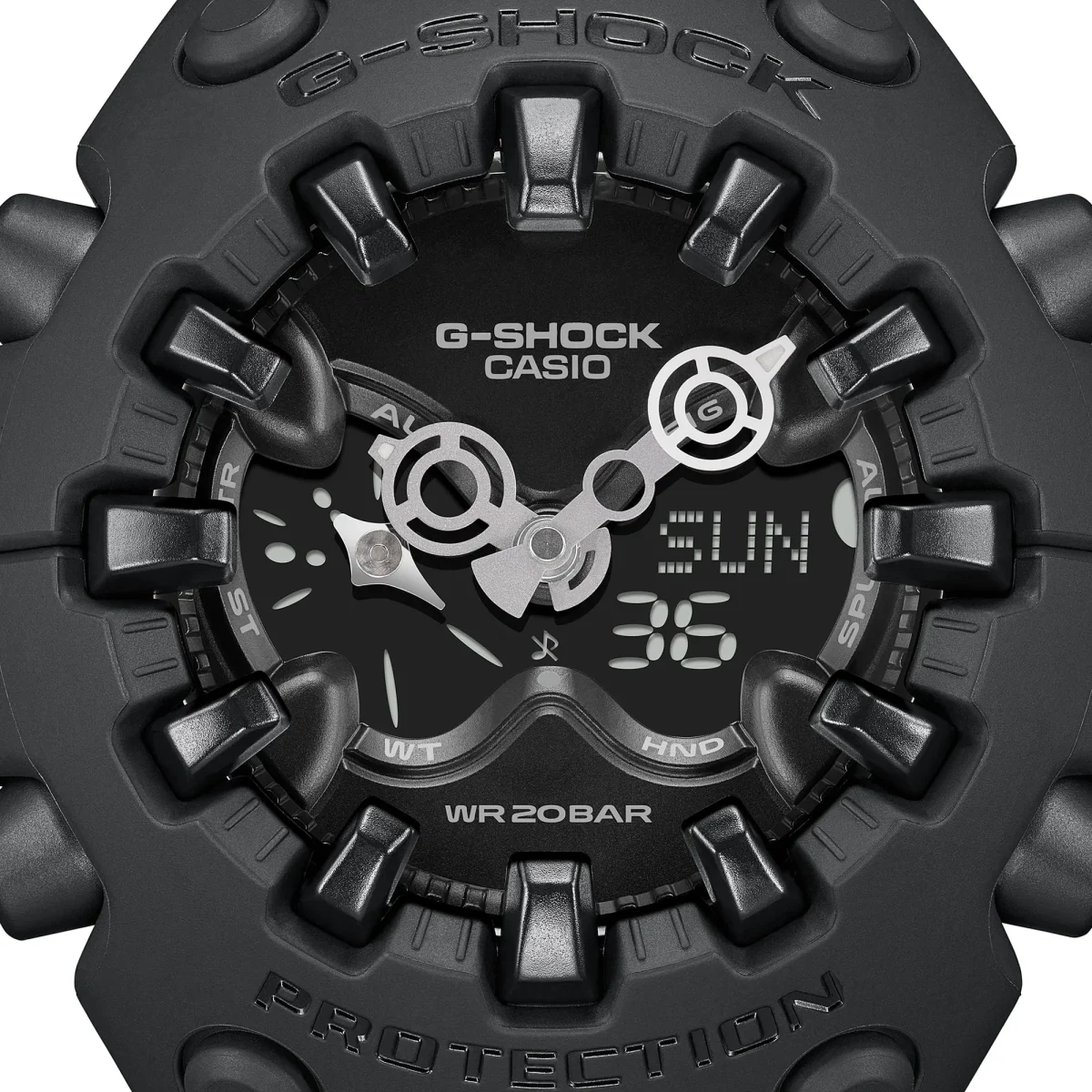 G-Shock Big Case Duel Time Black Case & Band 200m WR - GAV01-1A