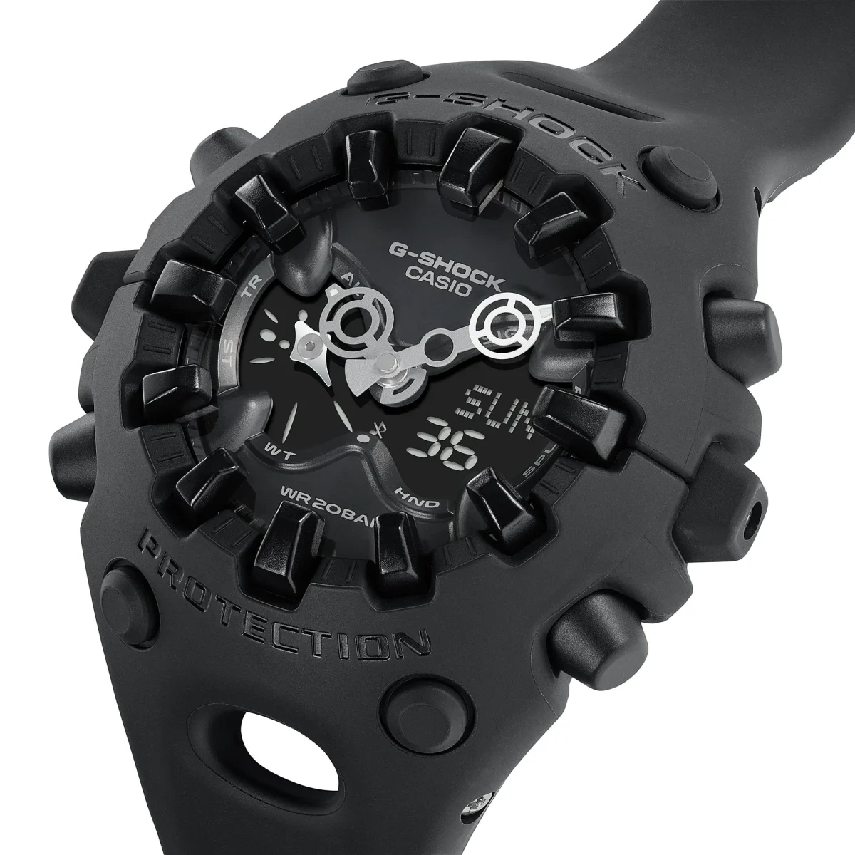 G-Shock Big Case Duel Time Black Case & Band 200m WR - GAV01-1A