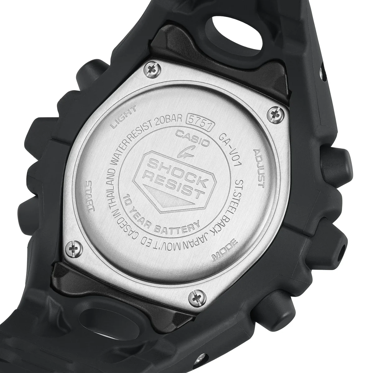 G-Shock Big Case Duel Time Black Case & Band 200m WR - GAV01-1A