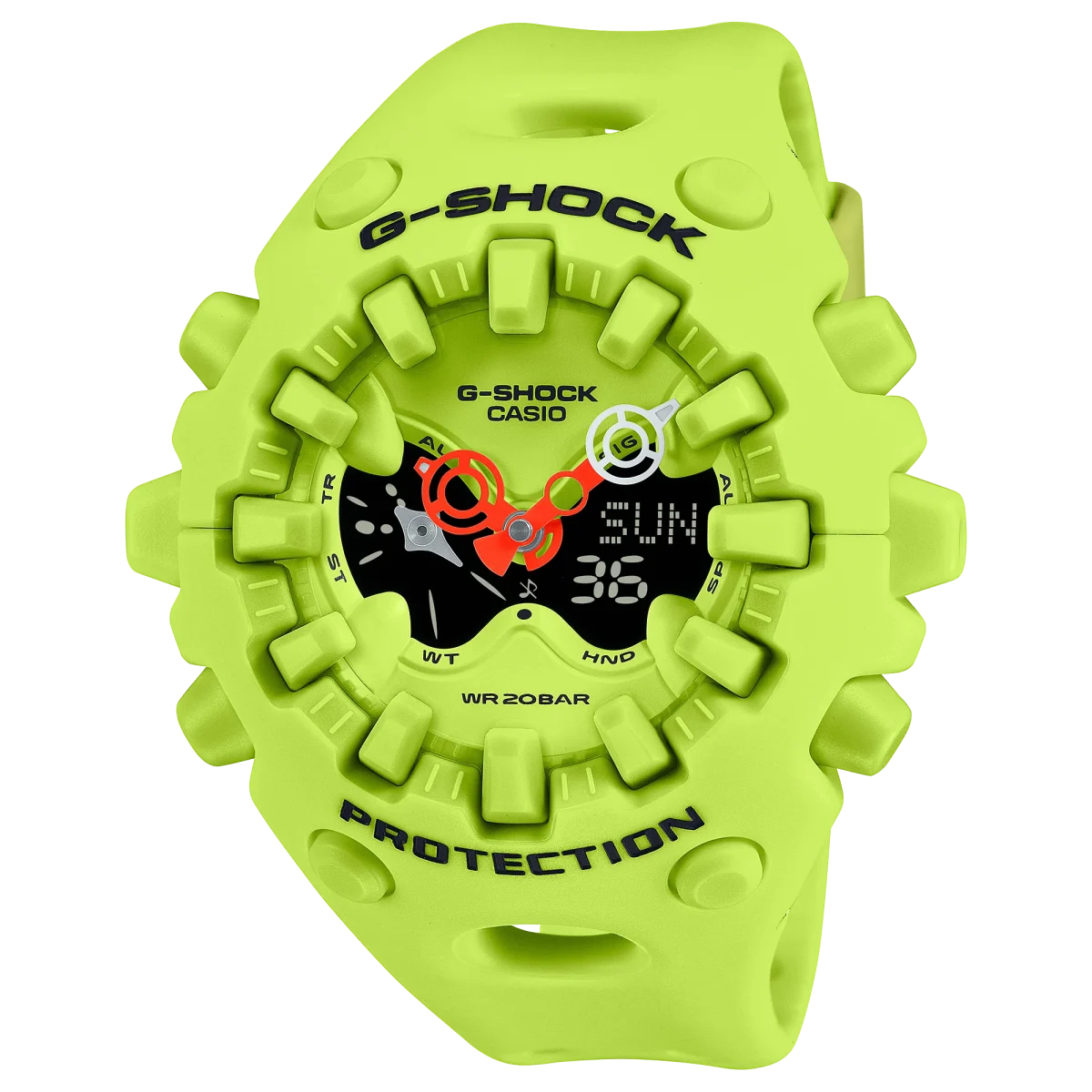 G-Shock Big Case Duel Time Green Case & Band 200m WR - GAV01-9A