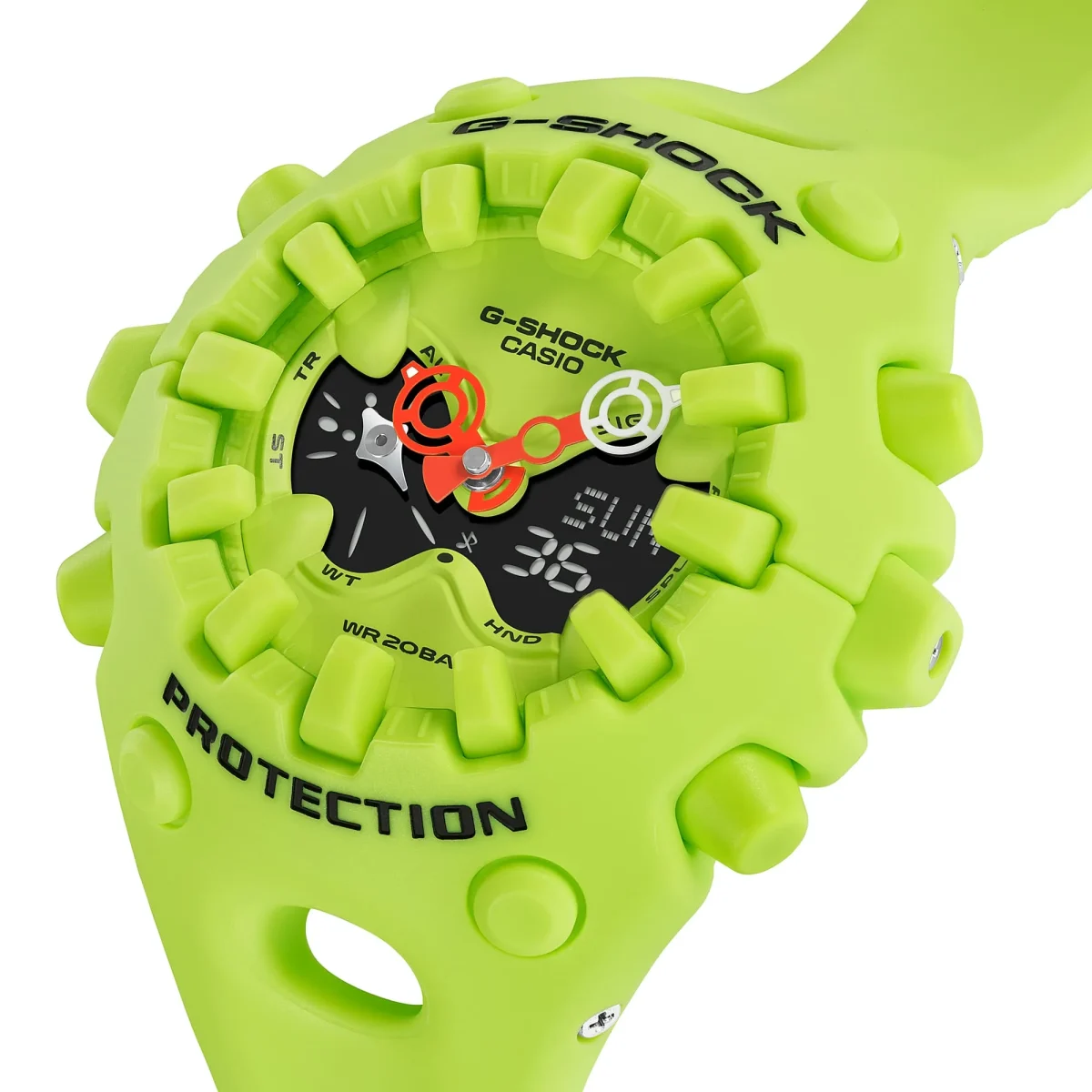 G-Shock Big Case Duel Time Green Case & Band 200m WR - GAV01-9A