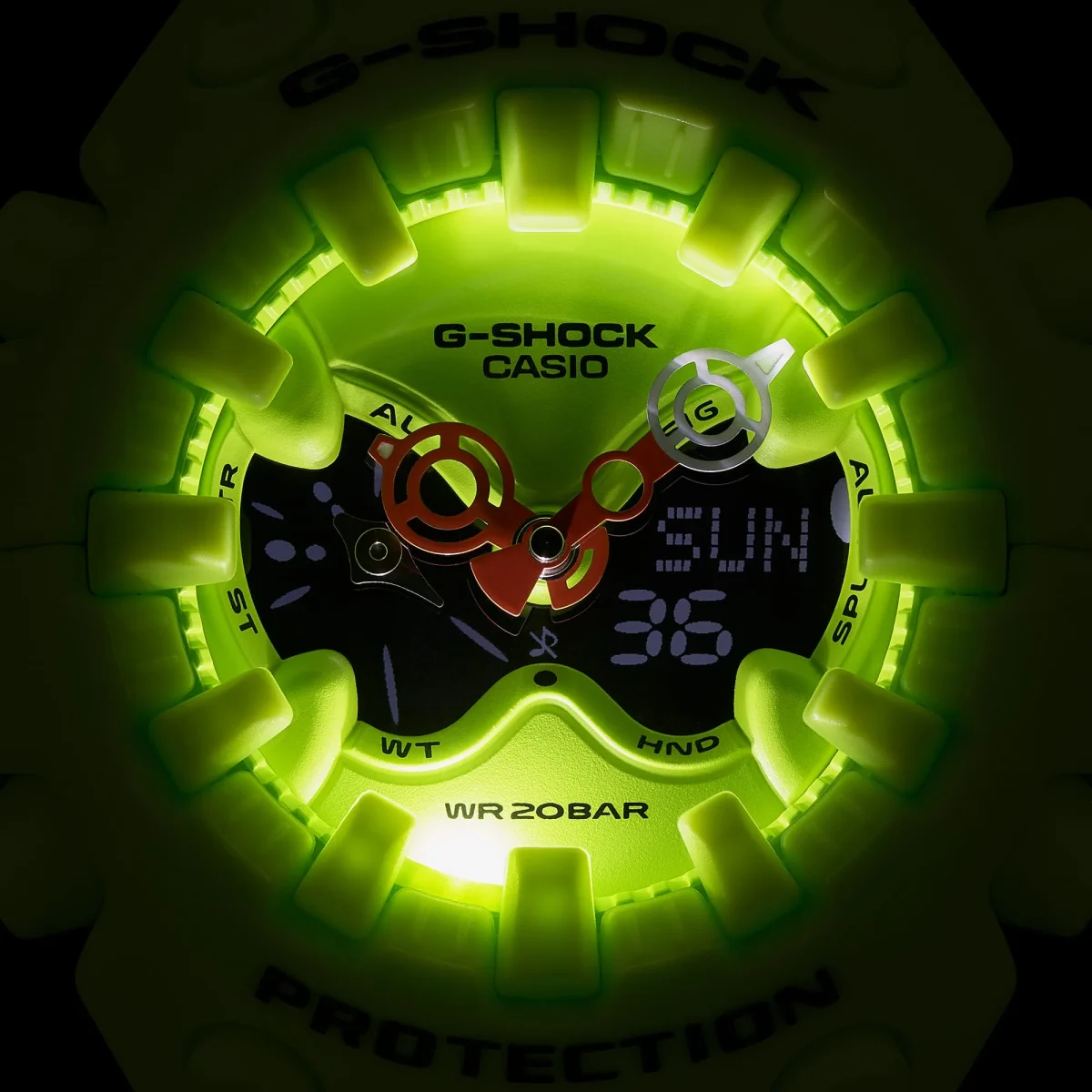G-Shock Big Case Duel Time Green Case & Band 200m WR - GAV01-9A