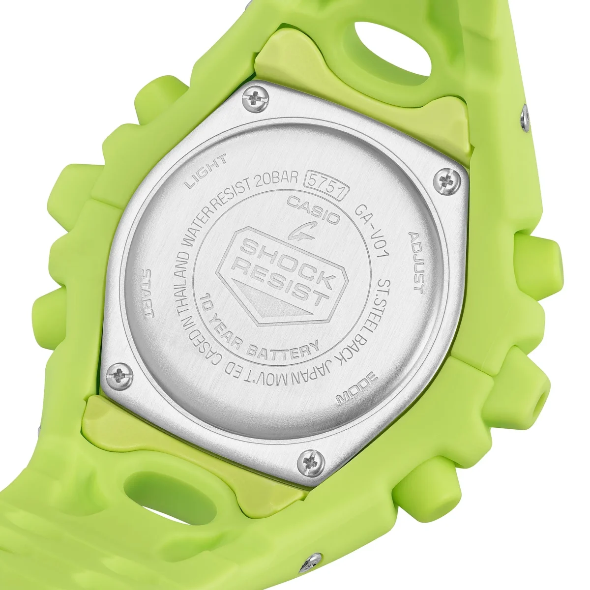 G-Shock Big Case Duel Time Green Case & Band 200m WR - GAV01-9A