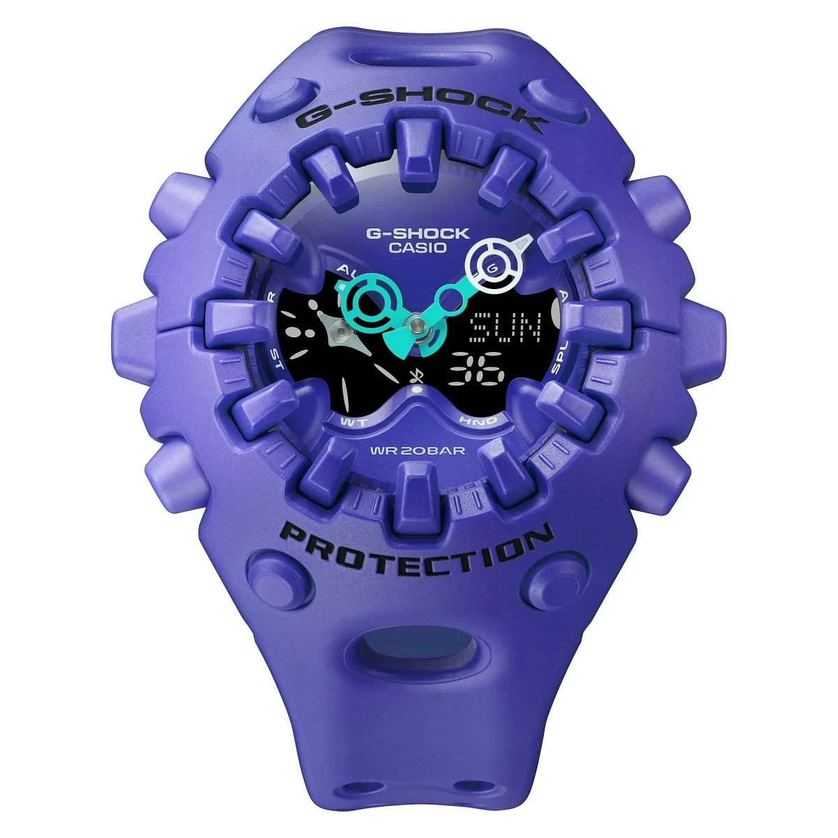 G-Shock Big Case Duel Time Purple Case & Band 200m WR - GAV01-2A