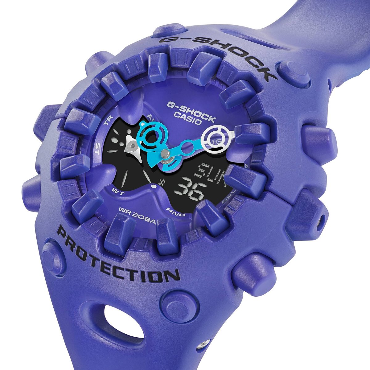 G-Shock Big Case Duel Time Purple Case & Band 200m WR - GAV01-2A