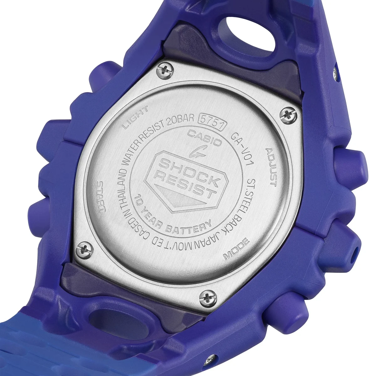 G-Shock Big Case Duel Time Purple Case & Band 200m WR - GAV01-2A