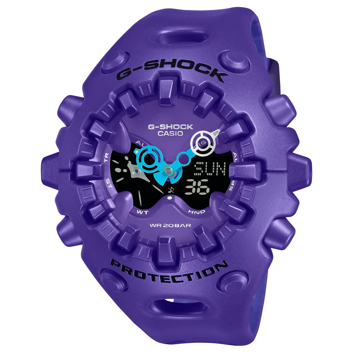 G-Shock Big Case Duel Time Purple Case & Band 200m WR - GAV01-2A