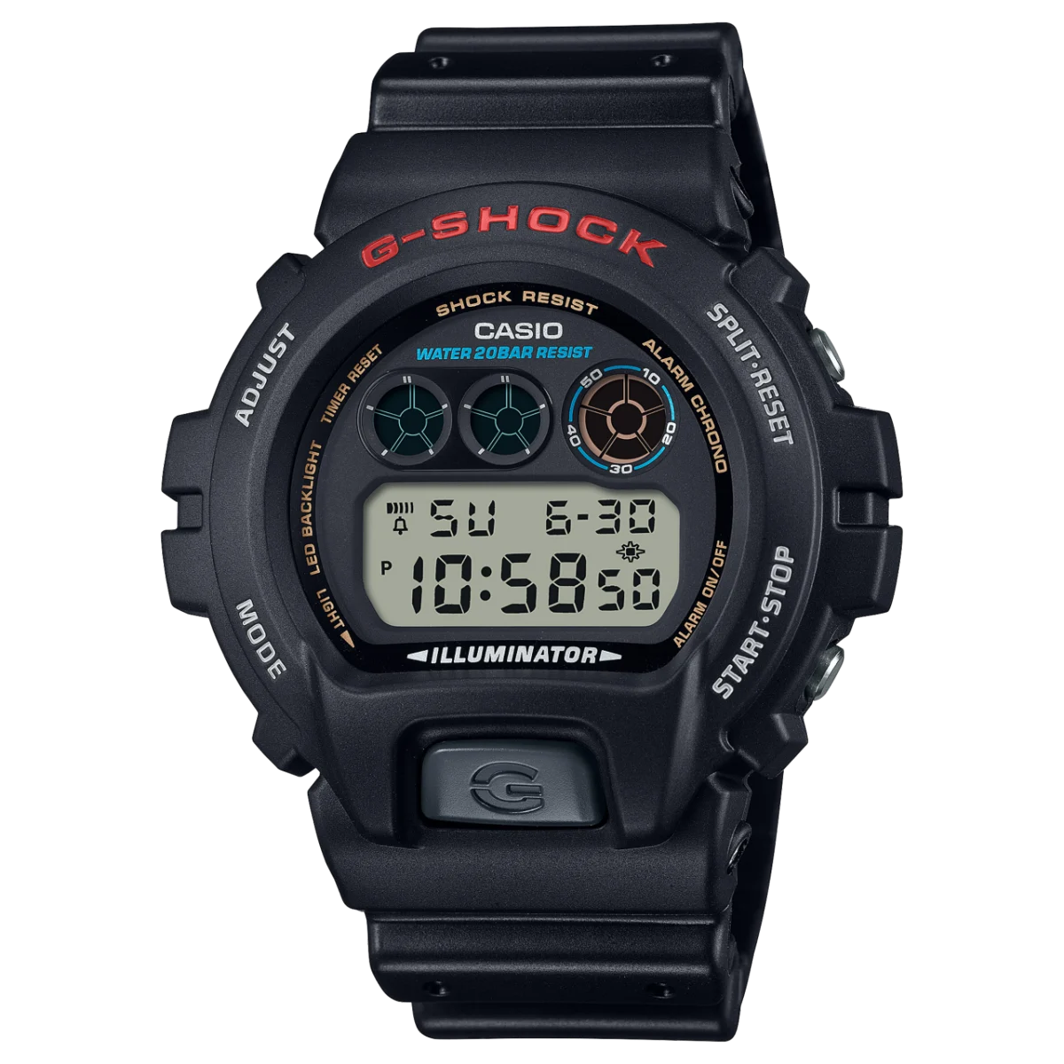 G-Shock Digital 200M WR Black Case & Band - DW6900U-1D