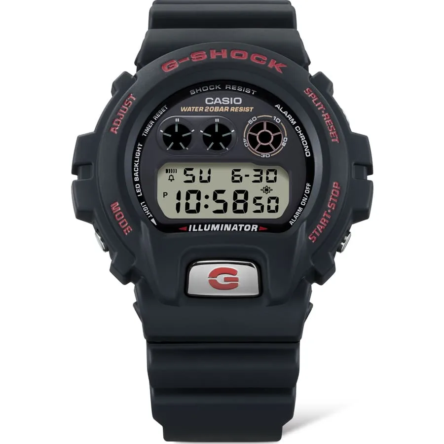 G-Shock Digital 6900 Series 30 Year Anniversary Black Case & Band, 200M WR - DW6900TR-1D