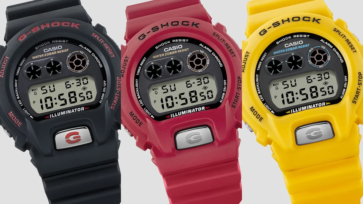 G-Shock Digital 6900 Series 30 Year Anniversary Red Case & Band, 200M WR - DW6900TR-4D