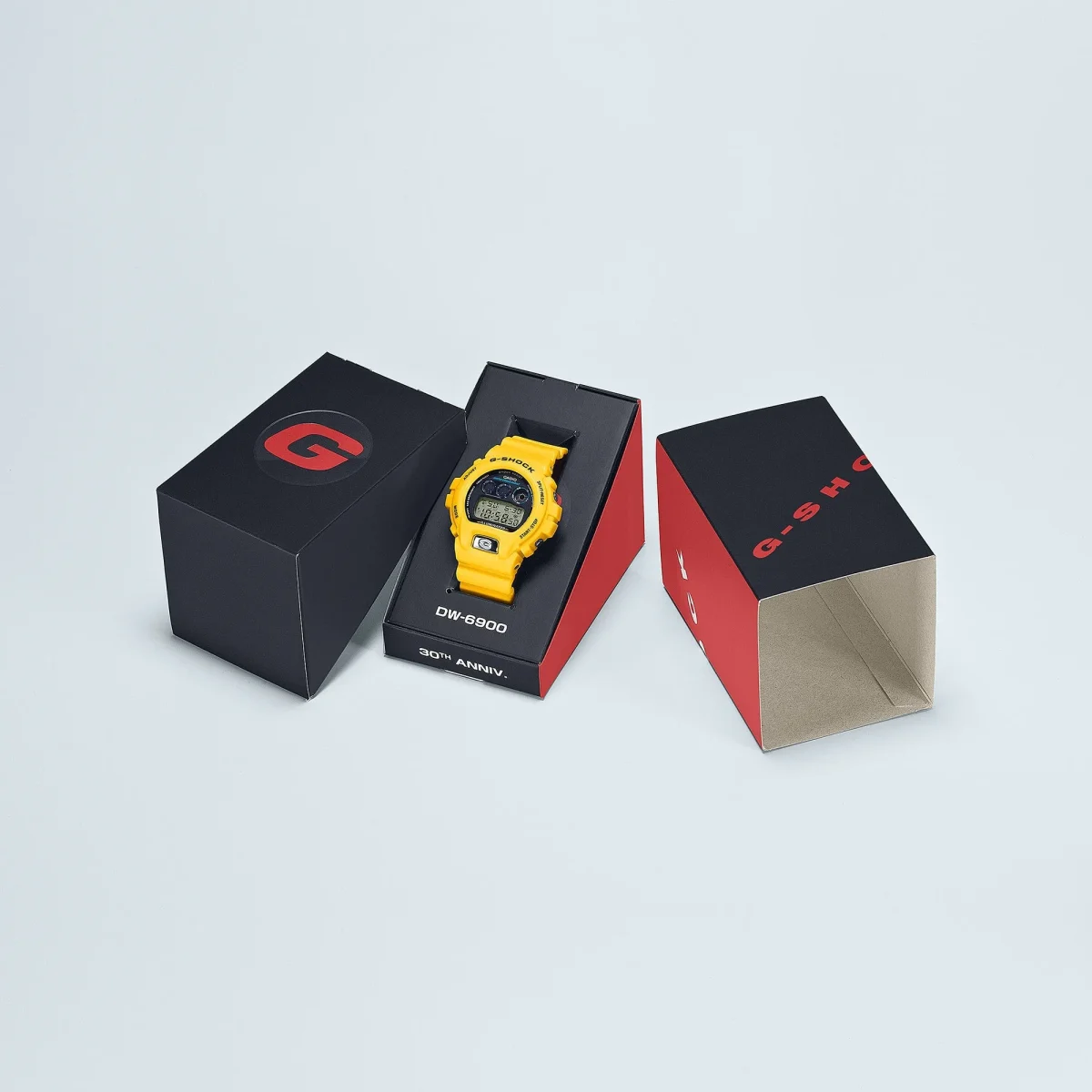 G-Shock Digital 6900 Series 30 Year Anniversary Red Case & Band, 200M WR - DW6900TR-4D
