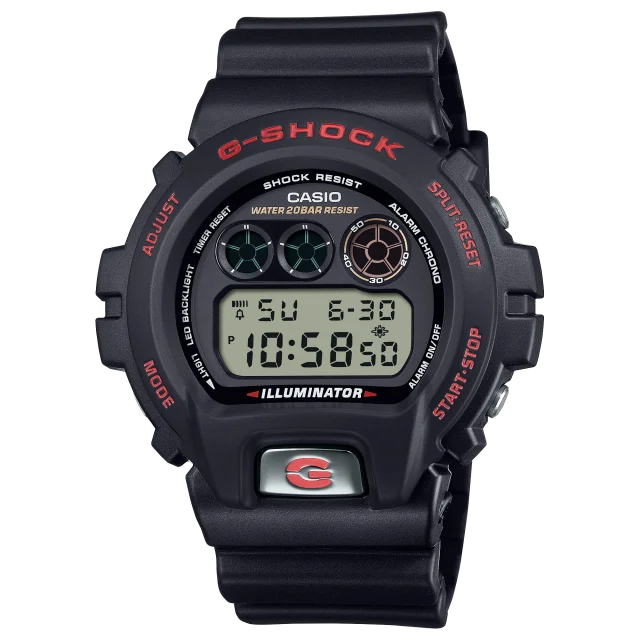 G-Shock Digital 6900 Series 30 Year Anniversary Black Case & Band, 200M WR - DW6900TR-1D