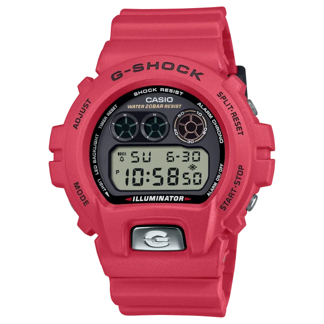 G-Shock Digital 6900 Series 30 Year Anniversary Red Case & Band, 200M WR - DW6900TR-4D