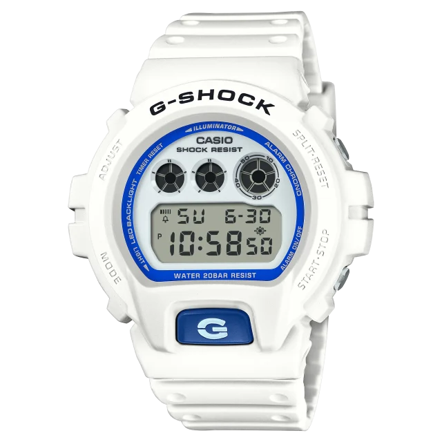 G-Shock Digital "Sea of Star Glow" 200M WR, White Dial, White Case & Resin Band - DW6900HDS-7D