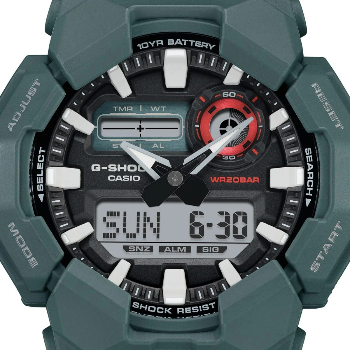 G-Shock Duel Rugged 200M WR 10YR Battery Watch - GA010-2A