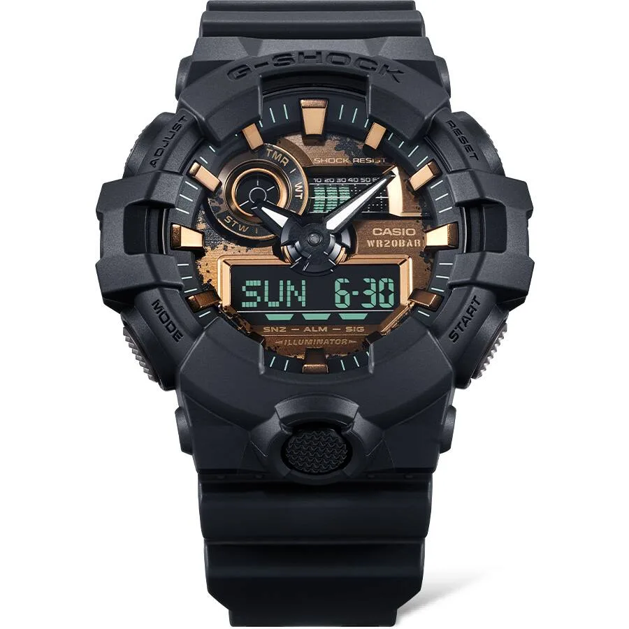 G-Shock Dual Time Rusted Iron Colour Dial 200M WR - GA-700RC-1A