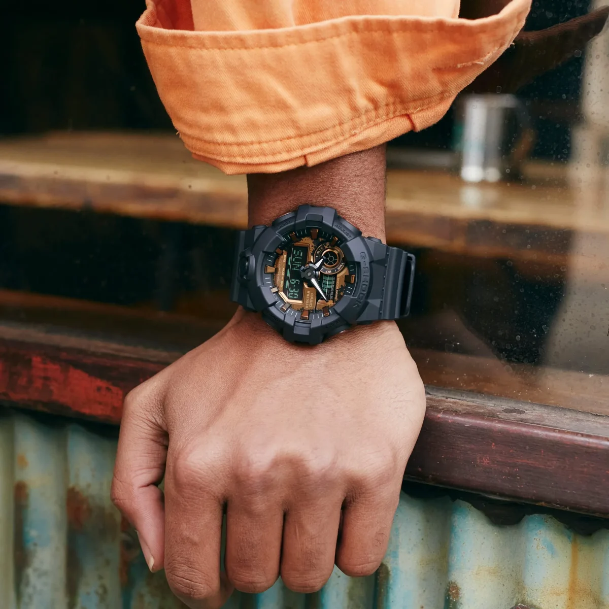 G-Shock Dual Time Rusted Iron Colour Dial 200M WR - GA-700RC-1A