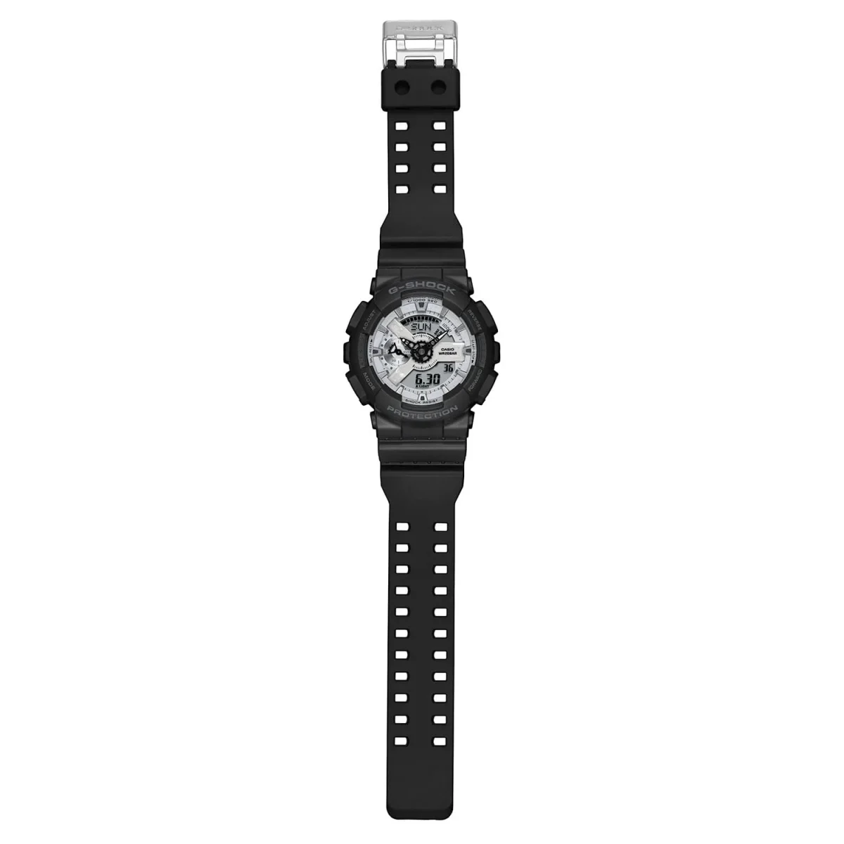 G-Shock Duo Black & White 200M WR Black Resin Band - GA110WD-1A