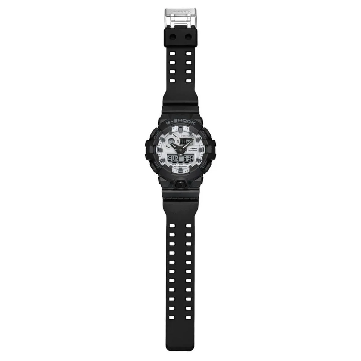 G-Shock Duo Black & White 200M WR Black Resin Band - GA700WD-1A