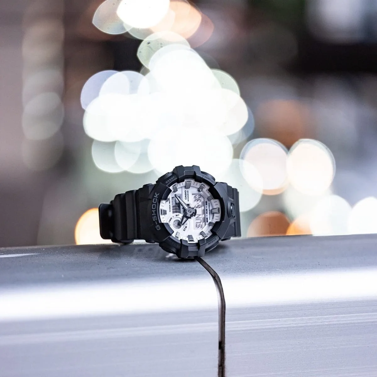 G-Shock Duo Black & White 200M WR Black Resin Band - GA700WD-1A