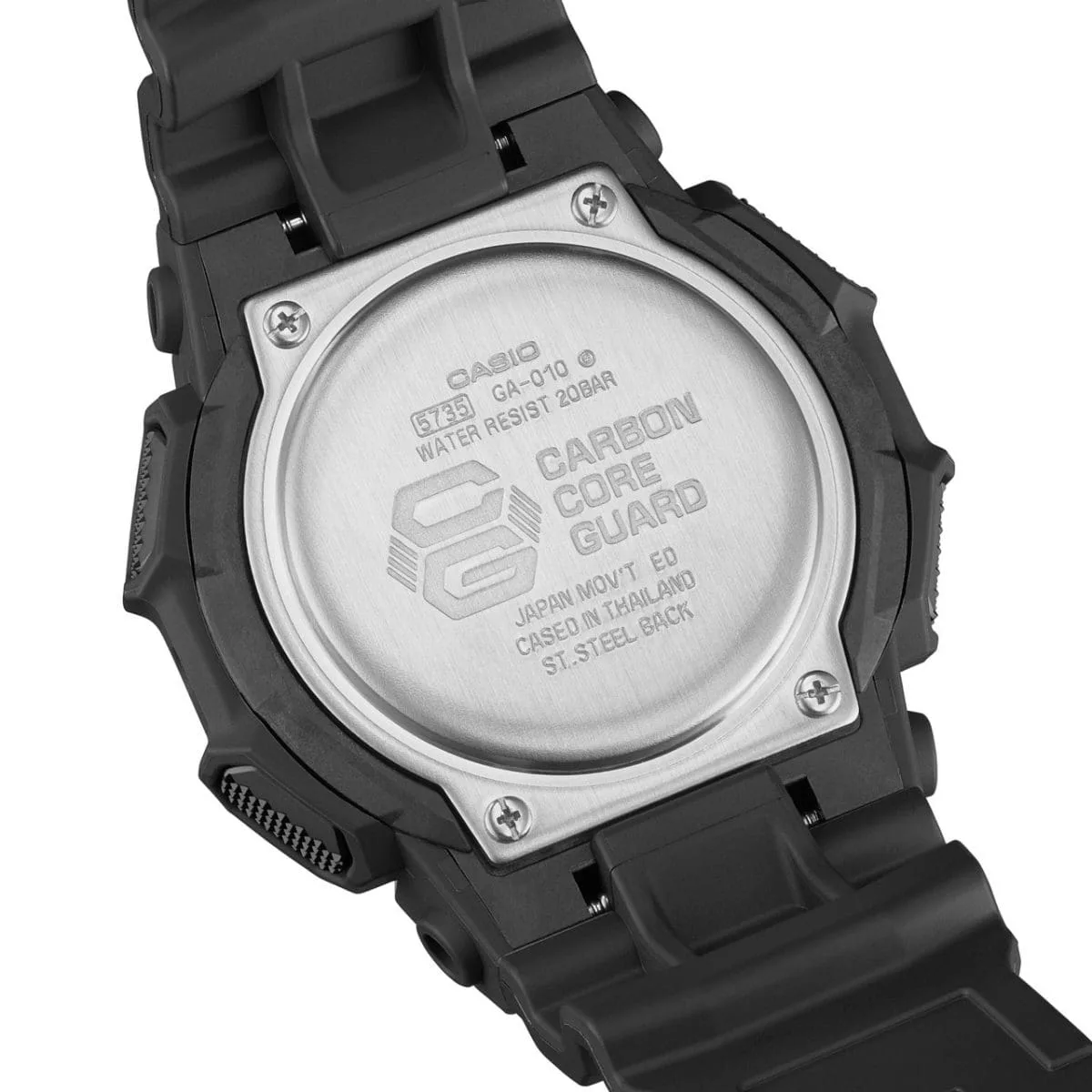 G-Shock Duo Rugged 200M WR Black Case & Resin Band - GA-010-1A