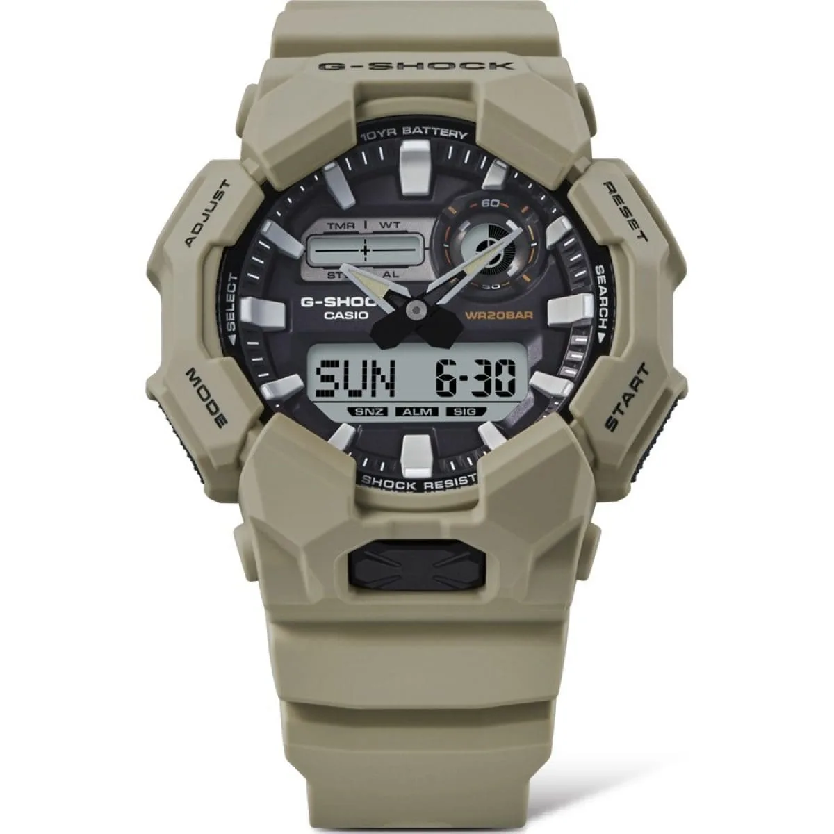 G-Shock Duo Rugged 200M WR Brownk Case & Resin Band - GA010-5A