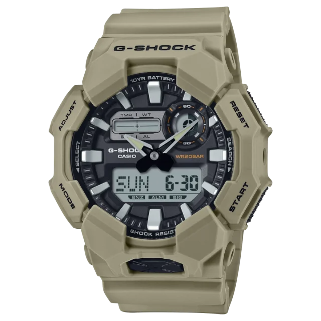 G-Shock Duo Rugged 200M WR Brownk Case & Resin Band - GA010-5A