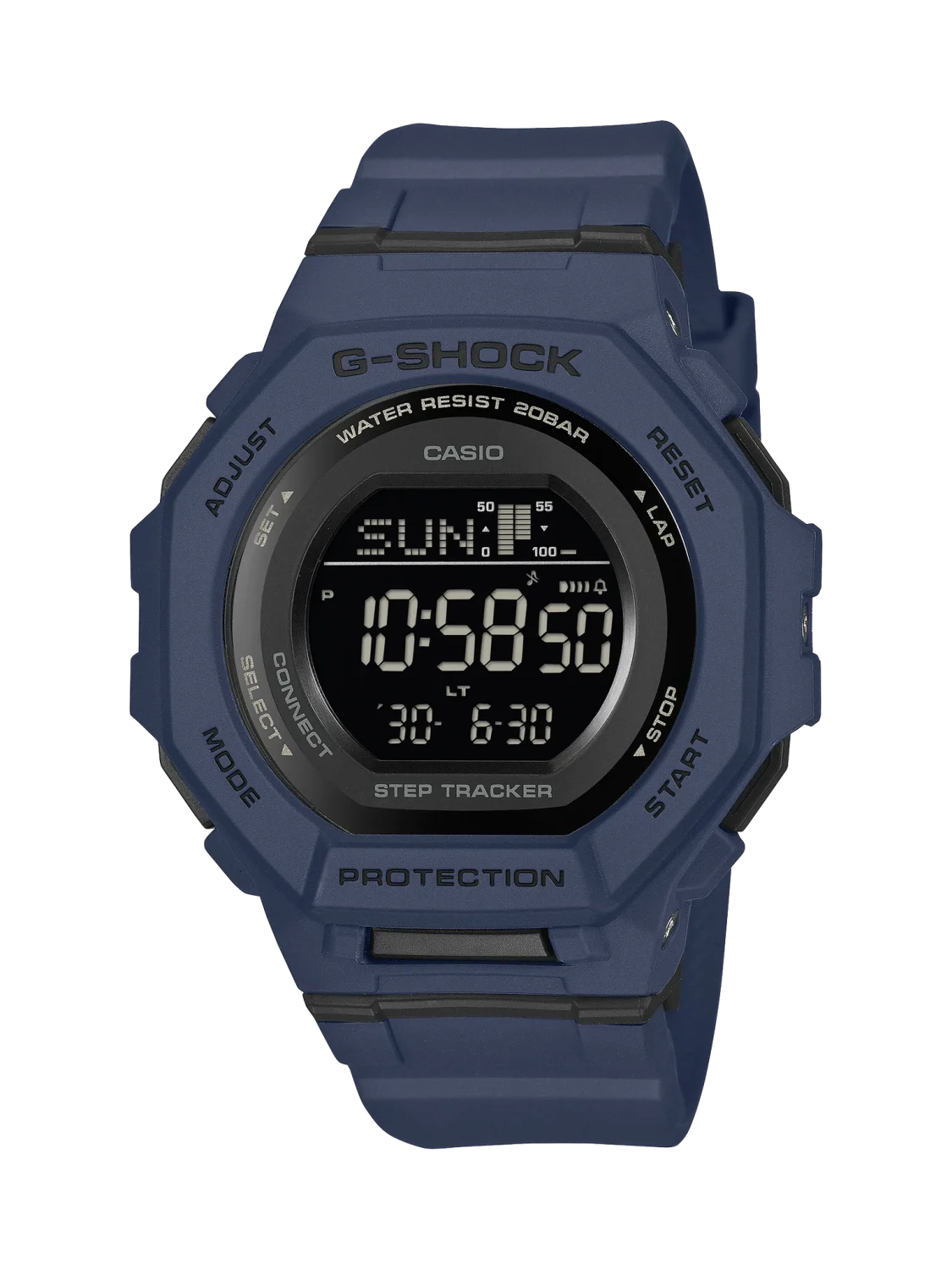 G-Shock G-SQUAD Bluetooth Step Tracker Digital Watch Blue GMDB300-2D