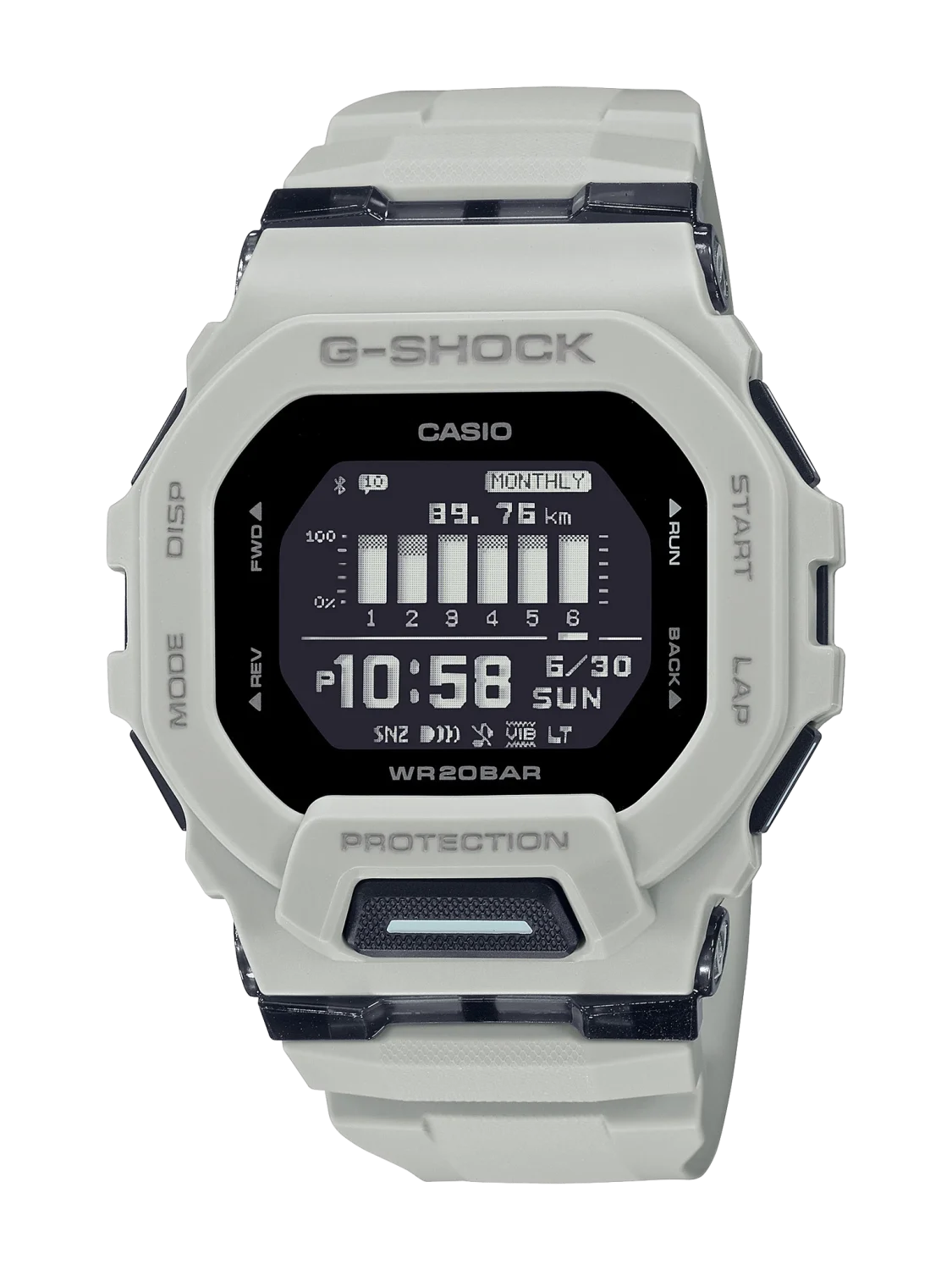 G-Shock G-Squard Series Bluetooth Distrance Data 200M WR Watch - GBD200UU-9D