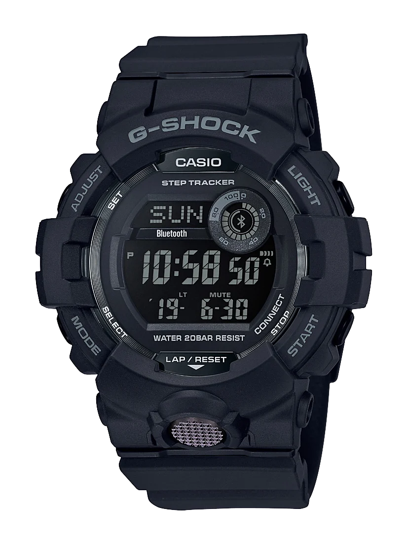 G-Shock G-Squard Series Digital Bluetooth, Step Tracker 200M WR - GBD800-1B