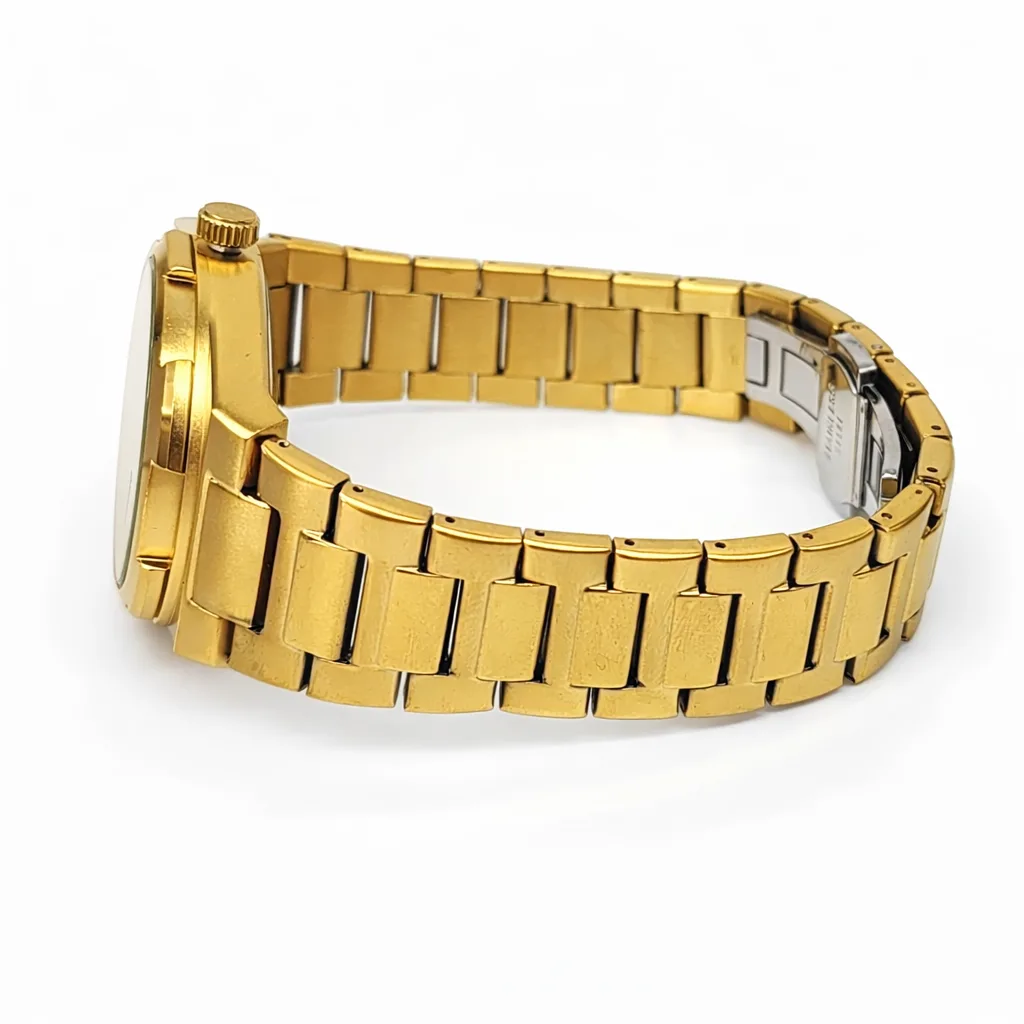 Gents Longbo Gold Tone Watch 83842G – Quartz, Date Display, 40mm