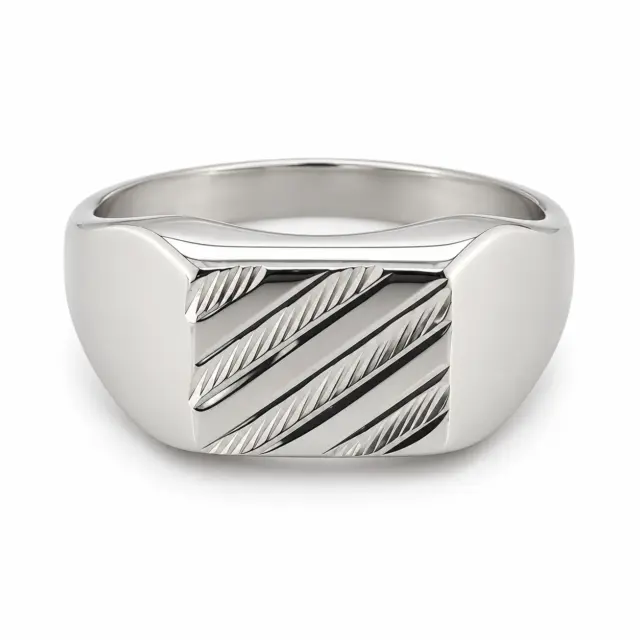 Gents Sterling Silver Ring 004