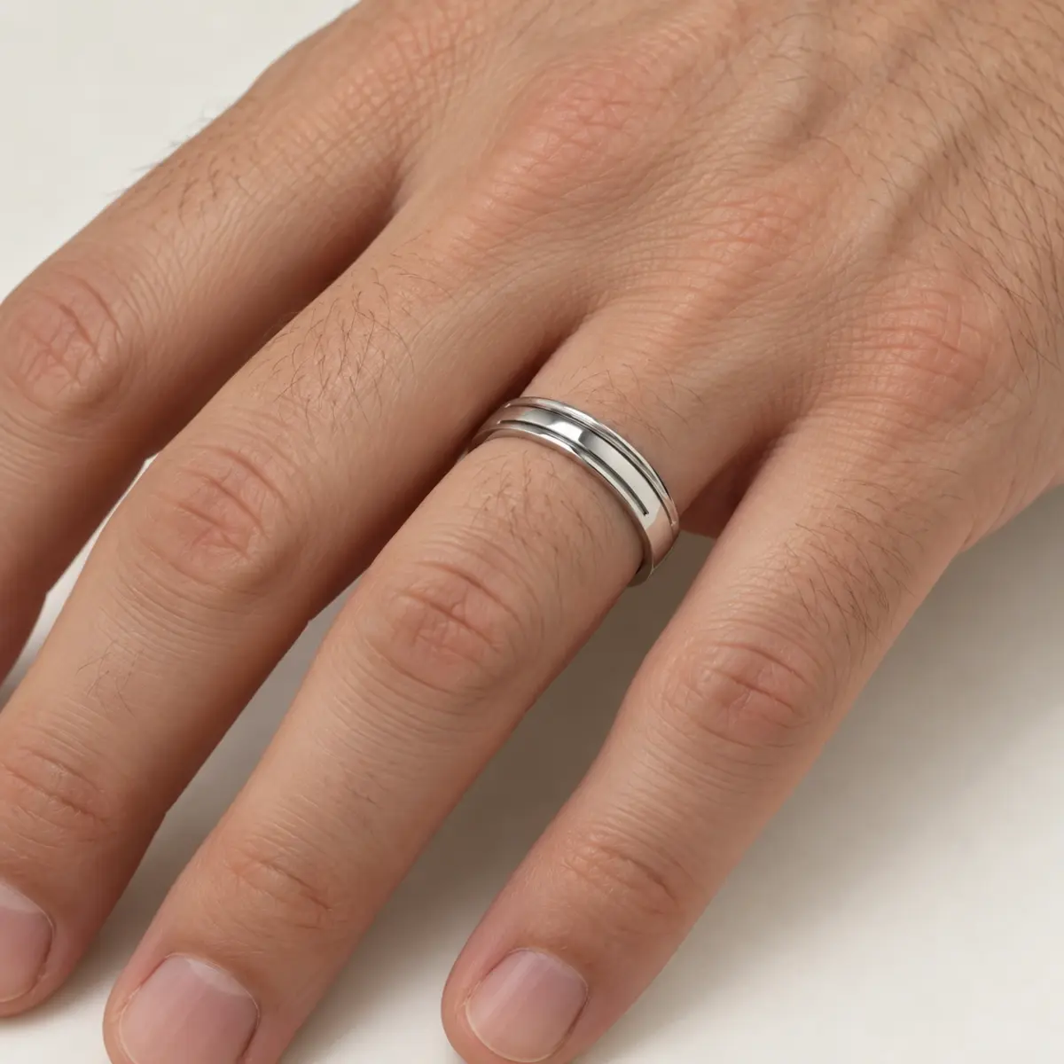 Gents Sterling Silver Ring 008