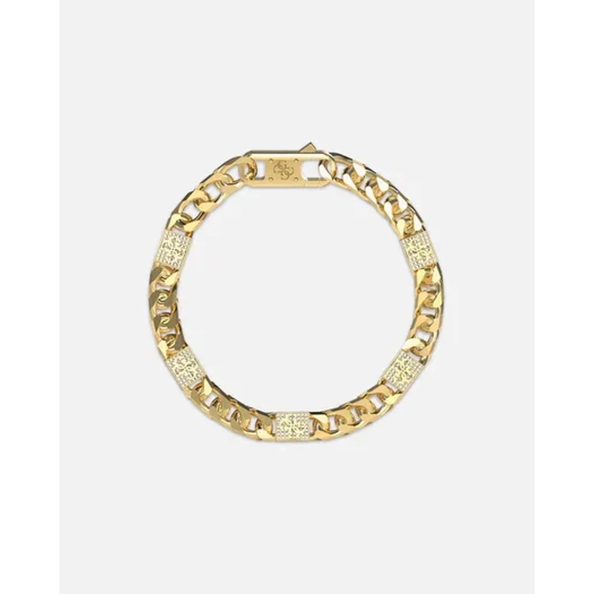 GUESS 4G Frontiers Stainless Steel Bracelet Gold Tone – JUMB06027JWYGL