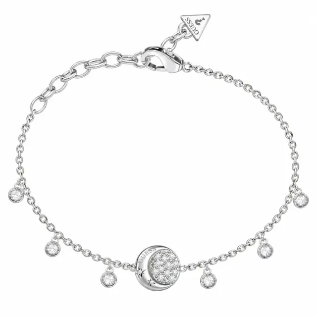 GUESS Aurora Pavé Fringes Bracelet Silver – JUBB06239JWRHL