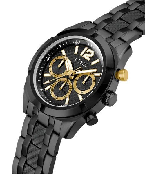 Guess Black Dial Black Tone Multi-function Watch - GW0714G4