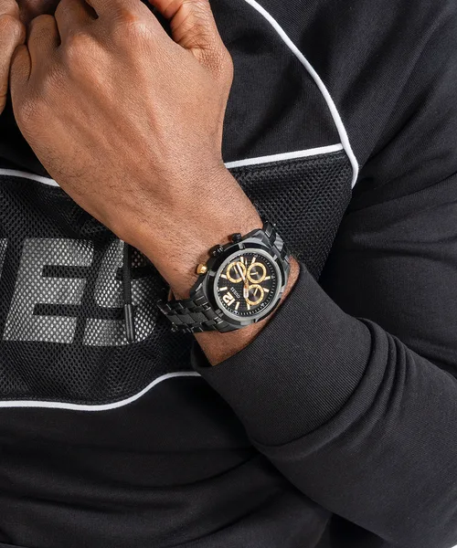 Guess Black Dial Black Tone Multi-function Watch - GW0714G4
