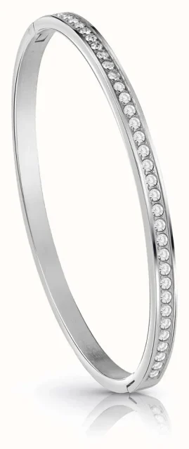 GUESS Clear Crystal Bangle Silver – UBB02248JWRHL