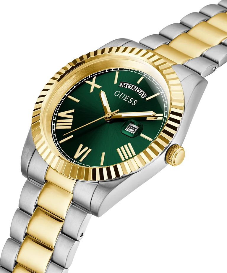 GUESS Connoisseur GW0265G8 Mens 2-Tone Day/Date Watch