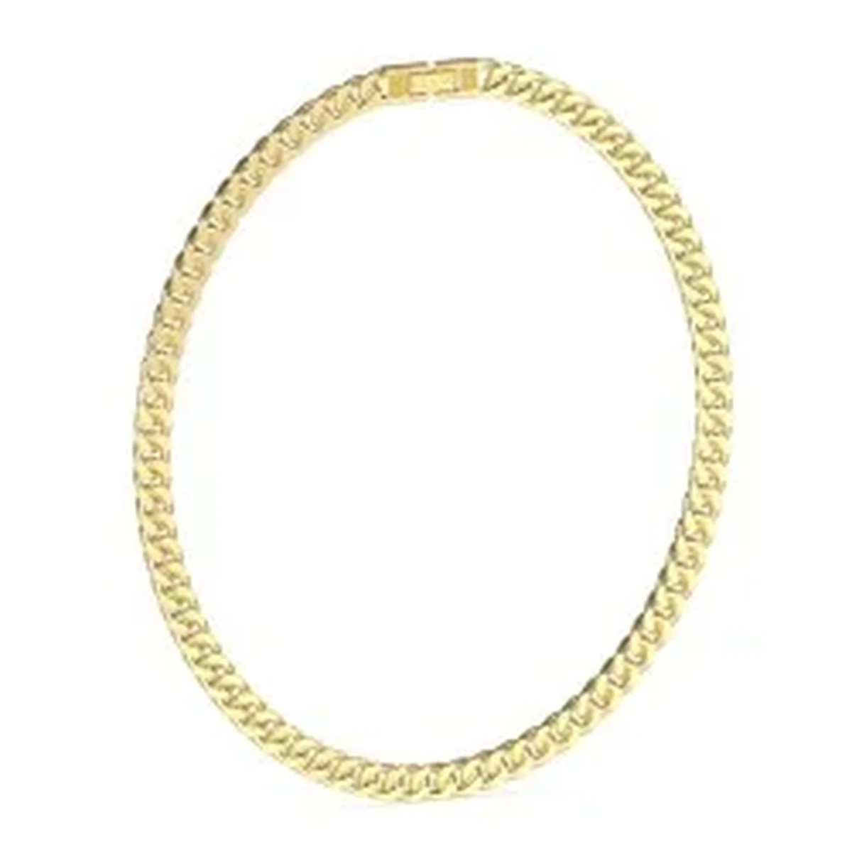 GUESS Diamond Cut 6mm Chain Necklace Gold – Stainless Steel 53cm (JUMN04087JWYGT)