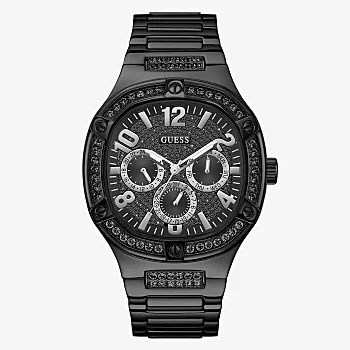 Guess Duke Black Crystal Set Black Case Black Stainless Steel Watch - GW0576G3