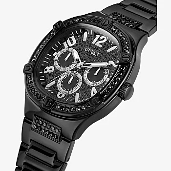 Guess Duke Black Crystal Set Black Case Black Stainless Steel Watch - GW0576G3