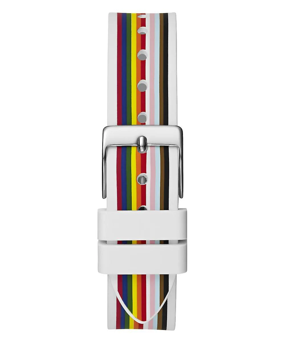 Guess Fame White Mutli Colour Dial & Strap Watch - GW0679L1