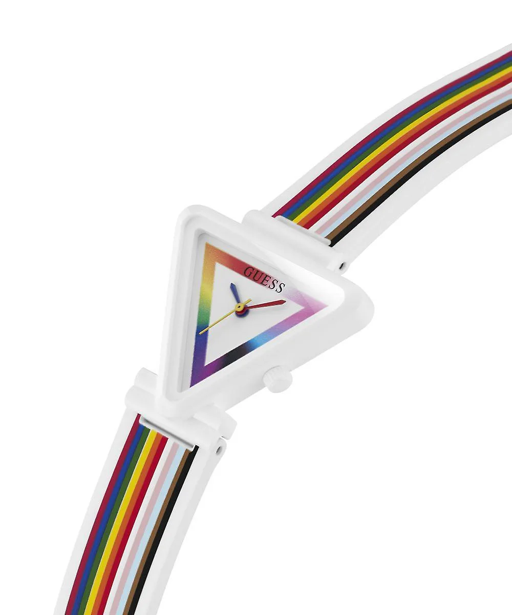 Guess Fame White Mutli Colour Dial & Strap Watch - GW0679L1