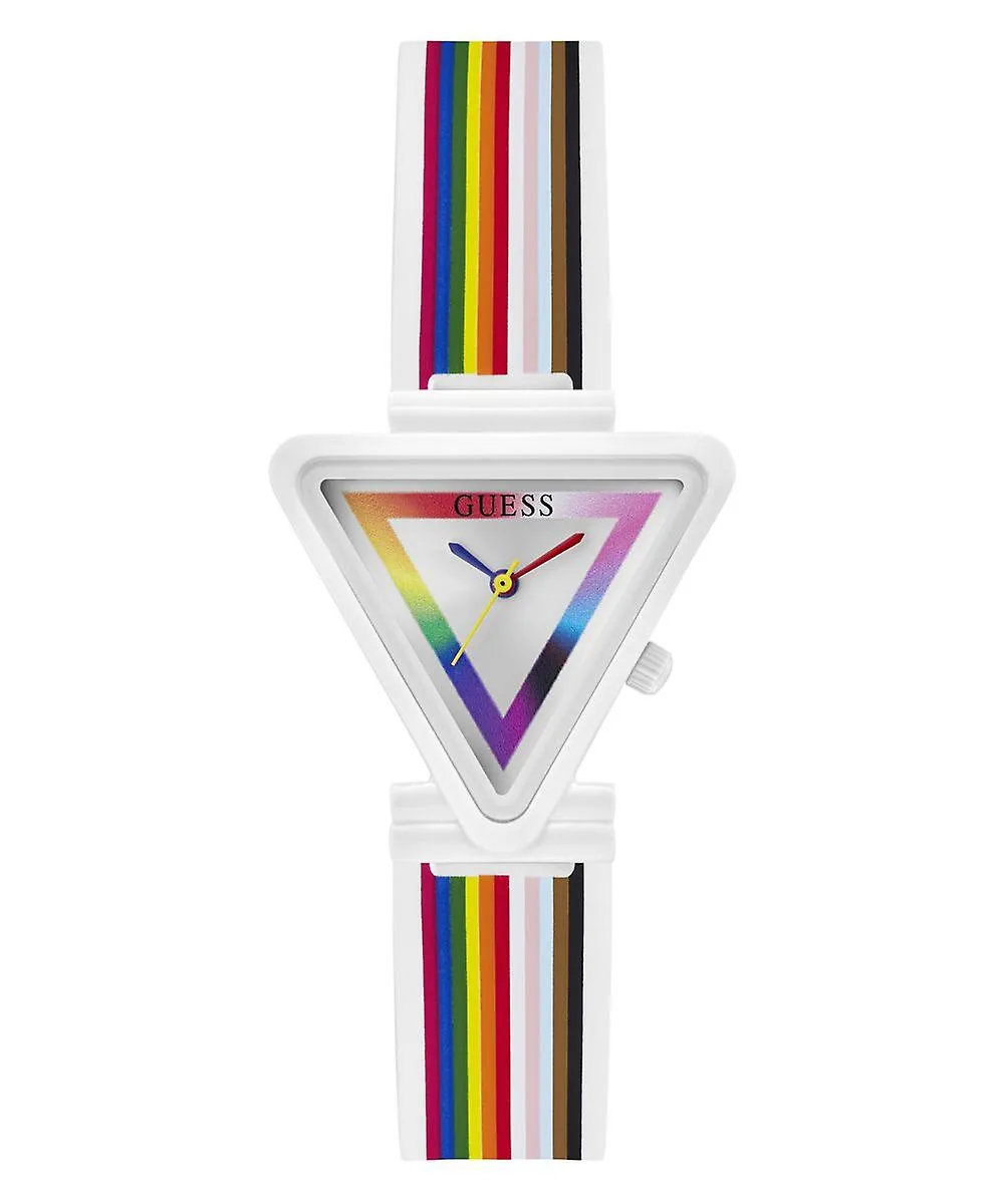 Guess Fame White Mutli Colour Dial & Strap Watch - GW0679L1