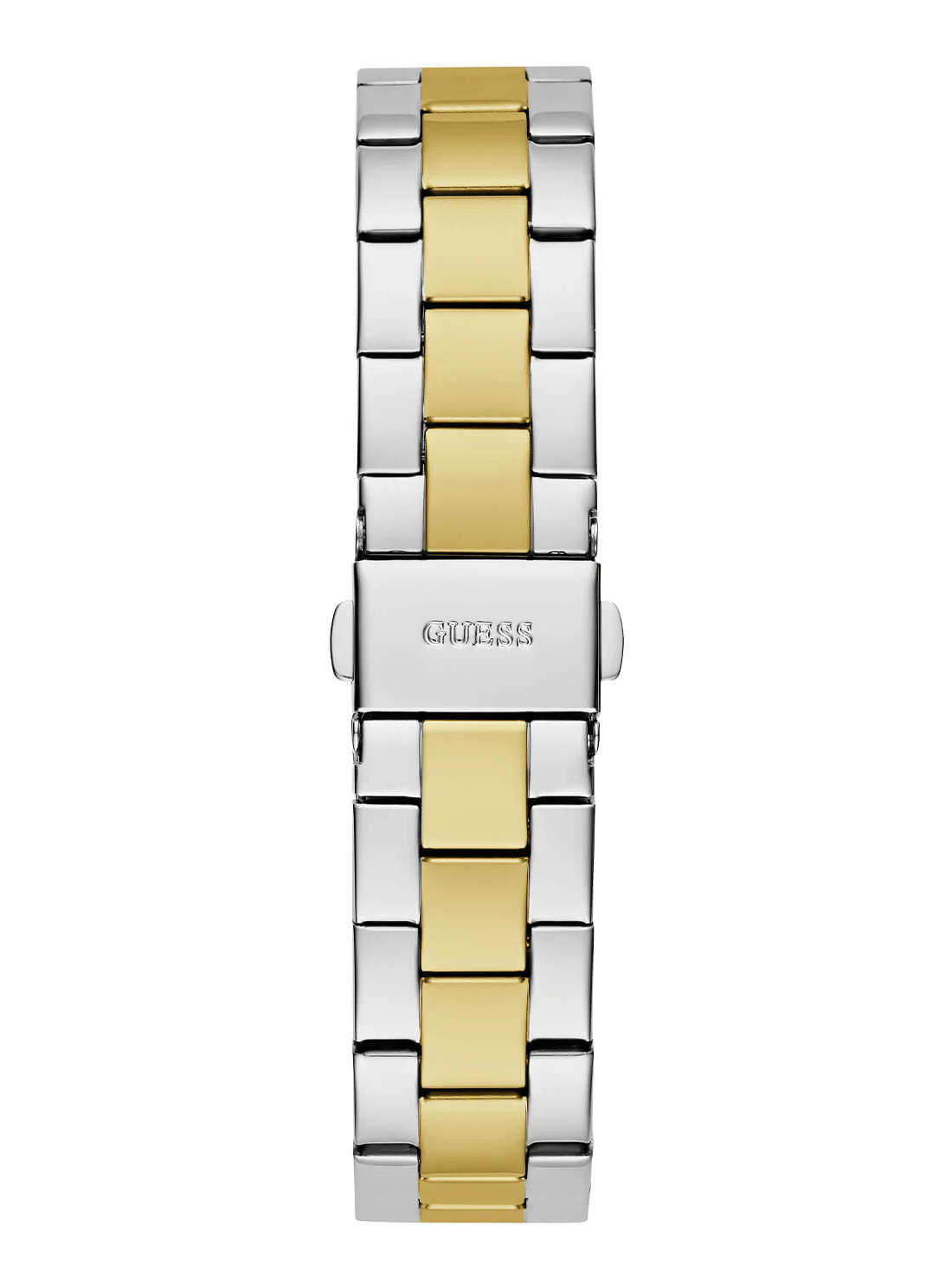 Guess Fawn Ladies Bi Tone Green Sunray Dial Watch - GW0686L2