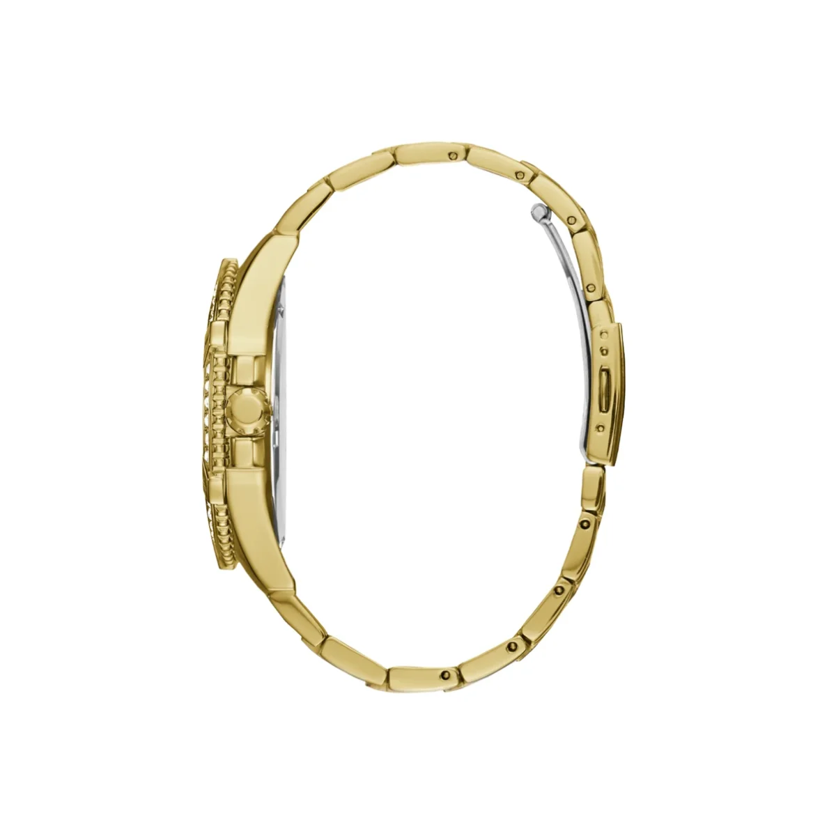 Guess Frontier Gold Tone Full Bling Watch - W0799G2